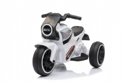 Three Wheeled Motocycle White