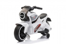 Two Wheeled Motocycle White